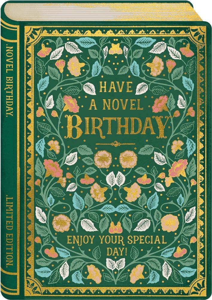 Felicitare - Have a Novel Birthday | The Art File