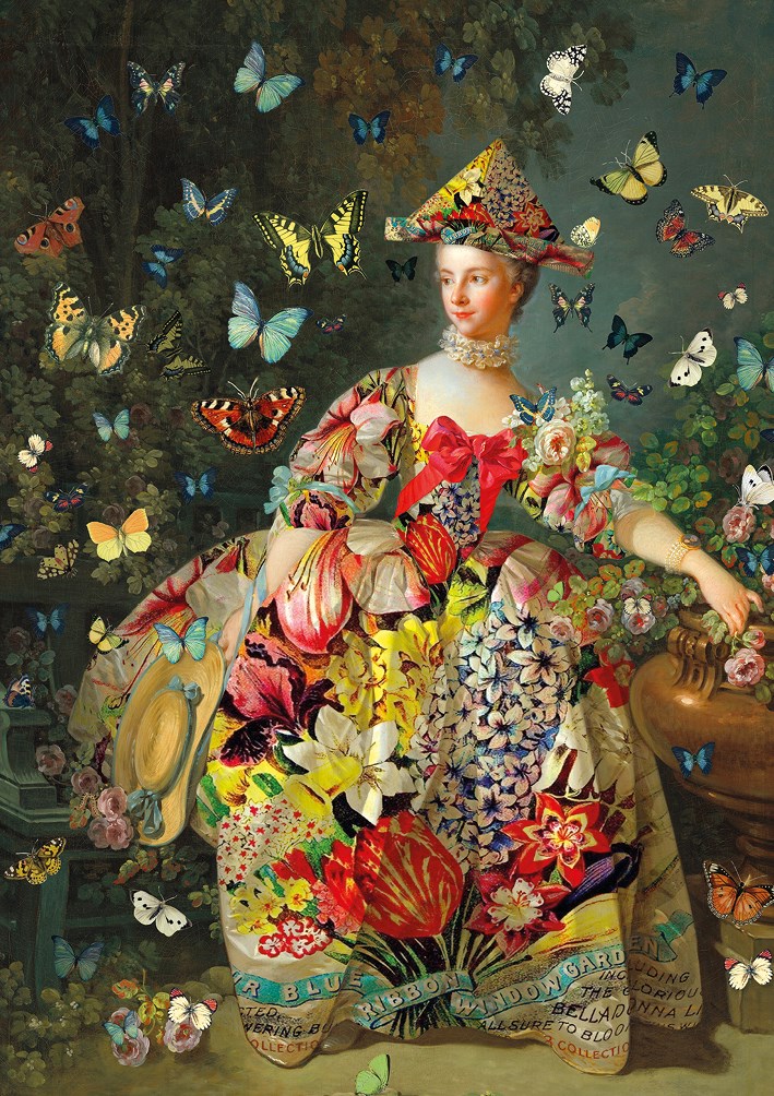 Felicitare - Woman & Butterflies | The Art File