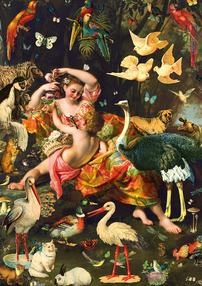 Felicitare - Woman, Child & Doves | The Art File