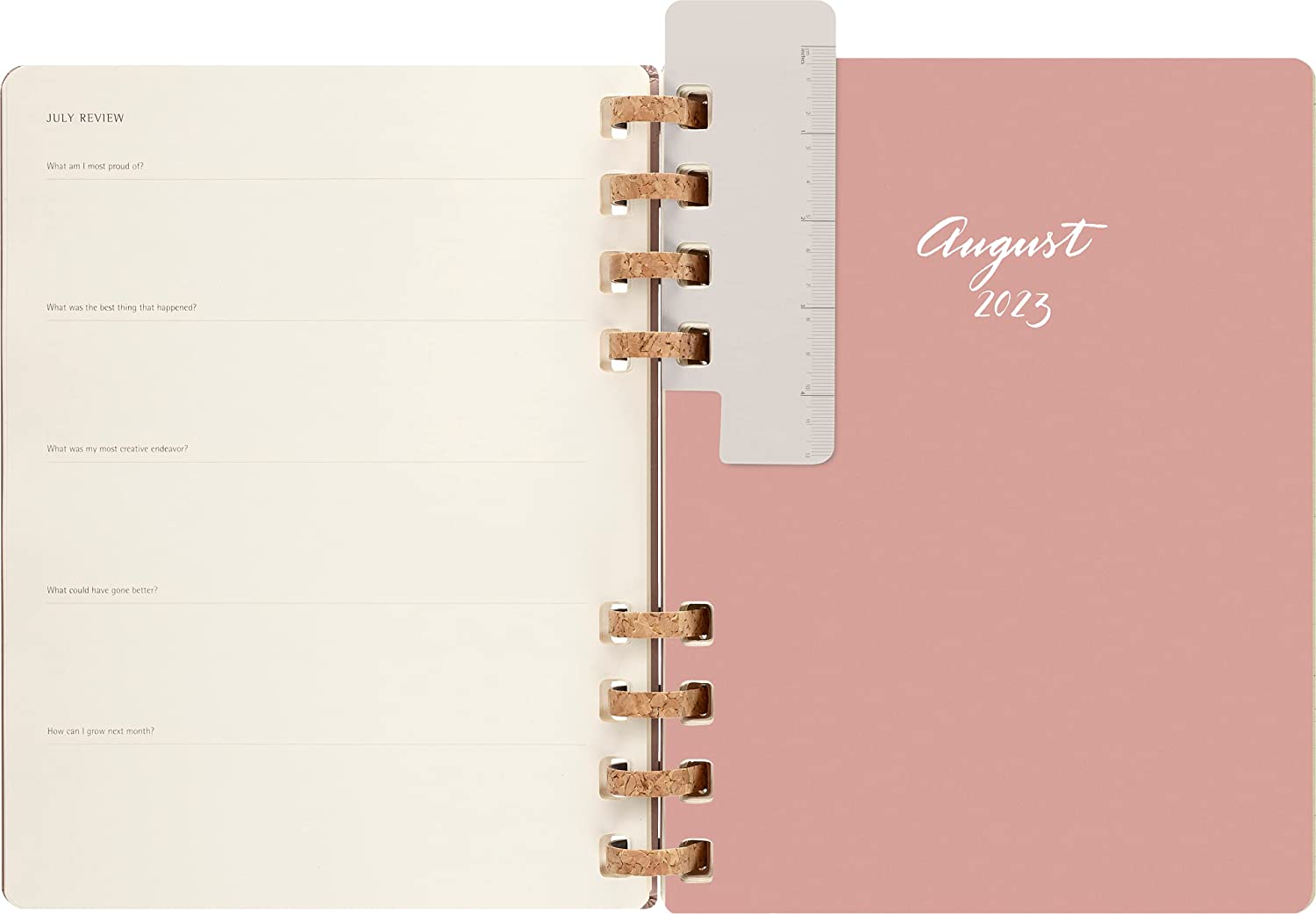 Agenda 2023 -2024 - 12-Months Academic Planner - XL, Spiral, Hard Cover - Crush Almond | Moleskine - 6 | YEO