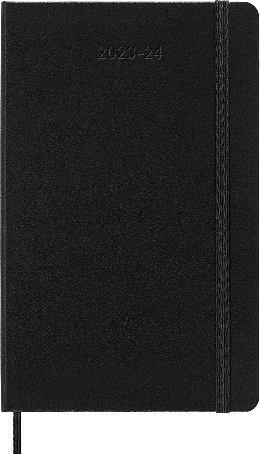 Agenda 2023-2024 - 18-Month Daily Planner - Large, Hard Cover - Black | Moleskine