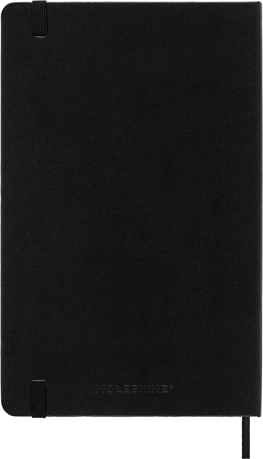 Agenda 2023-2024 - 18-Month Daily Planner - Large, Hard Cover - Black | Moleskine - 5 | YEO