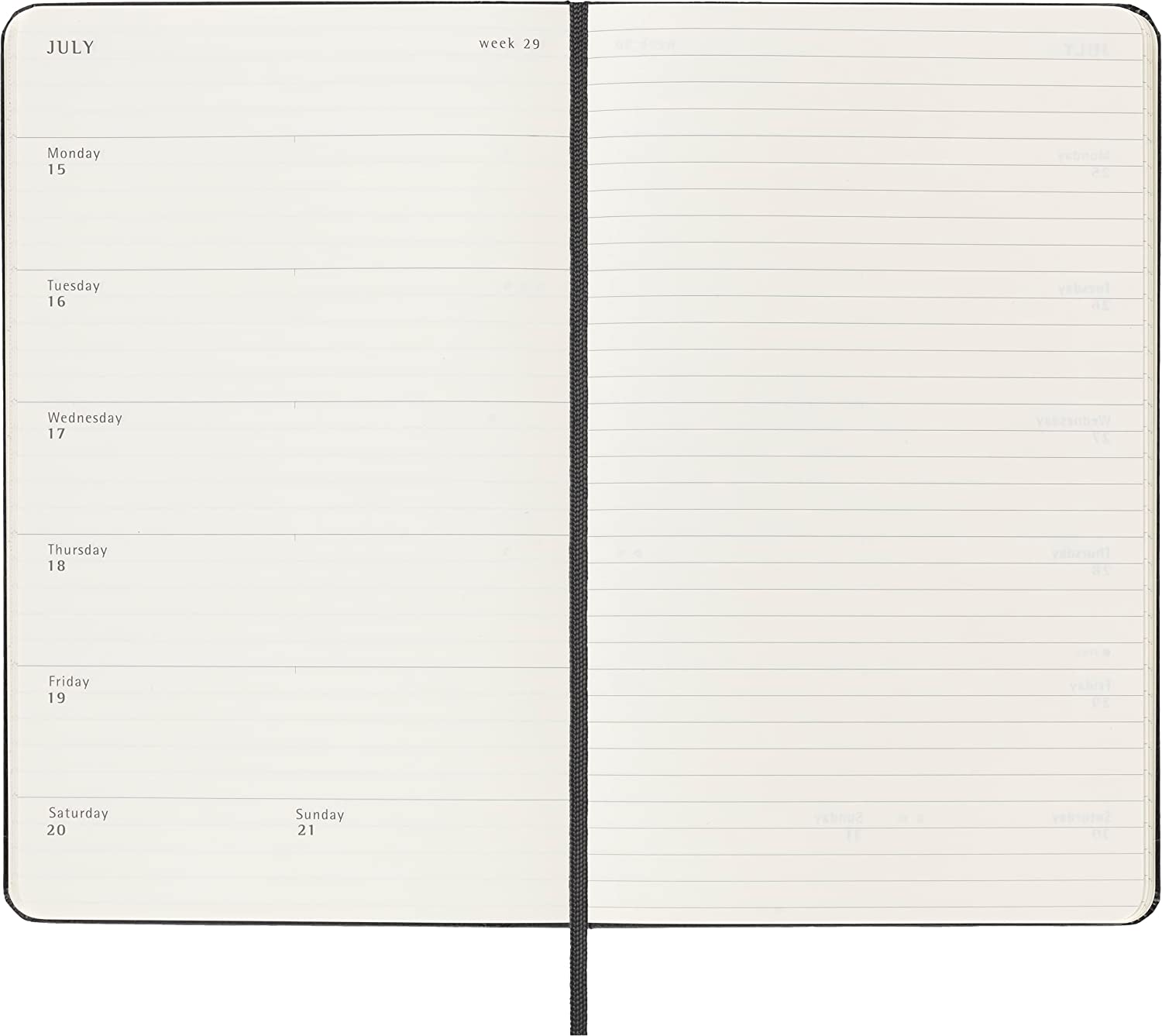 Agenda 2023-2024 - 18-Month Weekly Planner - Large, Hard Cover - Black | Moleskine - 3 | YEO