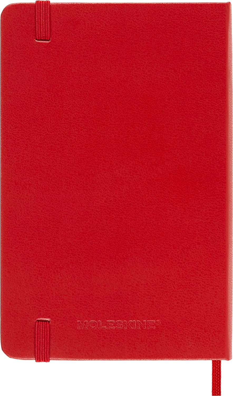 Agenda 2023-2024 - 18-Month Weekly Planner - Pocket, Hard Cover - Scarlet Red | Moleskine - 5 | YEO