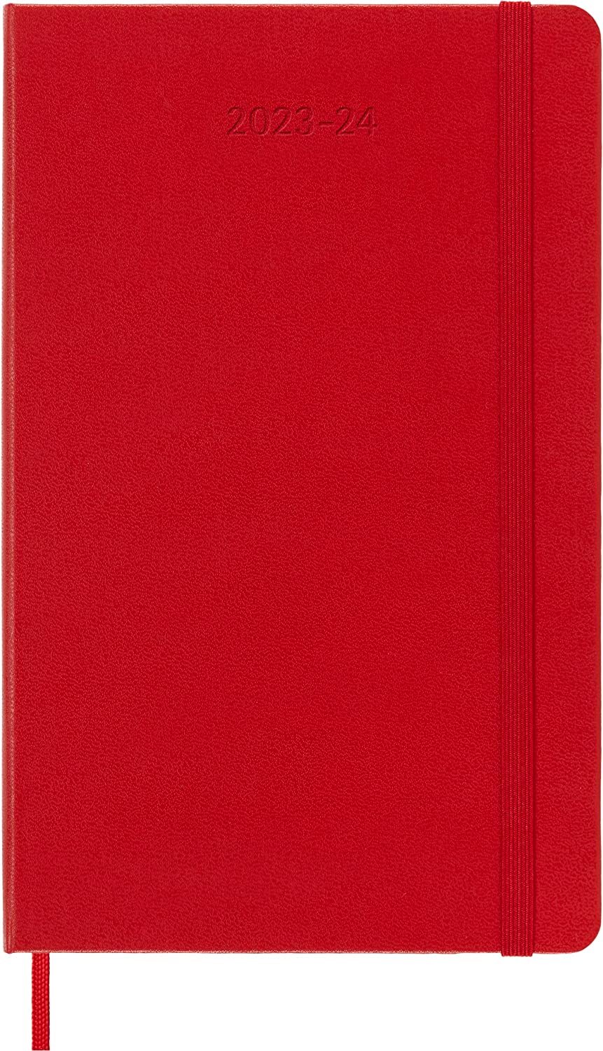 Agenda 2023-2024 - 18-Month Weekly Planner - Large, Hard Cover - Scarlet Red | Moleskine