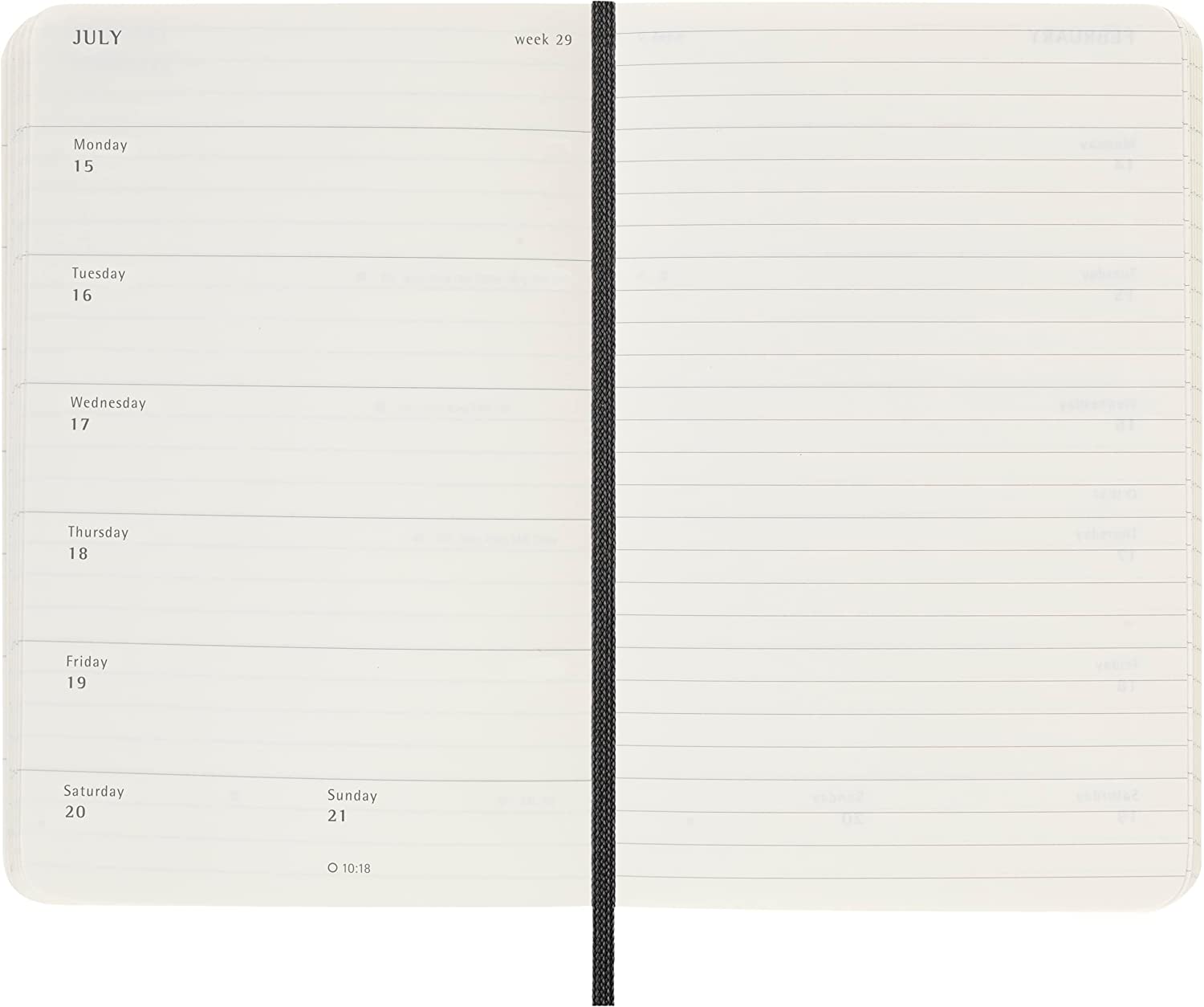 Agenda 2023-2024 - 18-Month Weekly Planner - Pocket, Soft Cover - Black | Moleskine - 2 | YEO