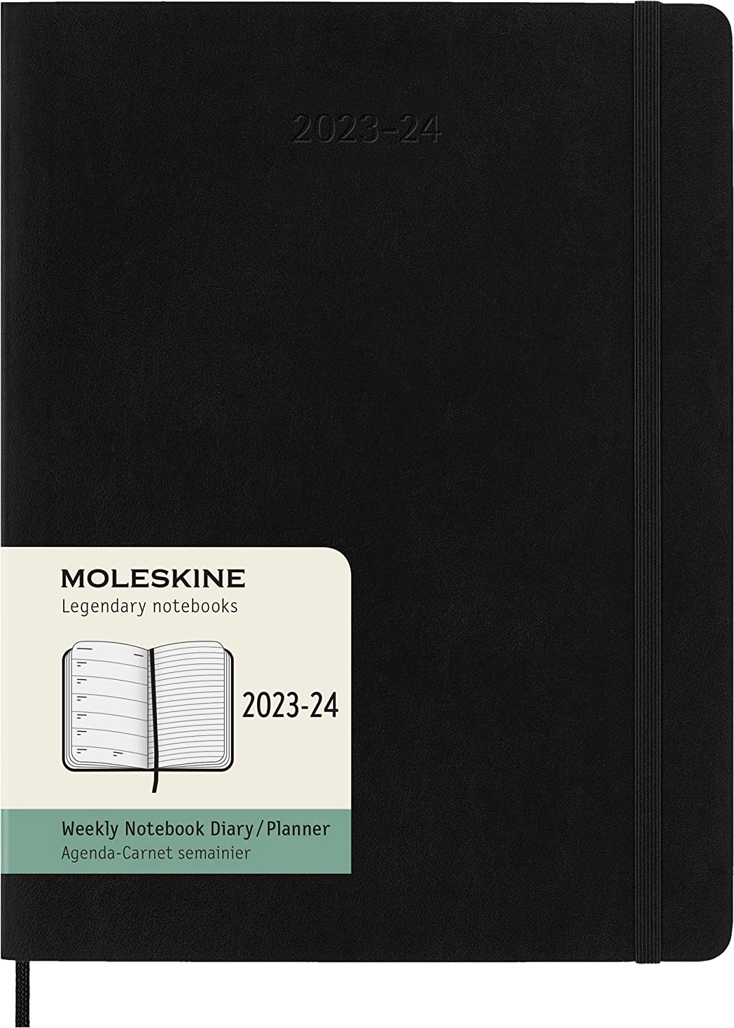 Agenda 2023-2024 - 18-Month Weekly Planner - Extra Large, Soft Cover - Black | Moleskine - 6 | YEO