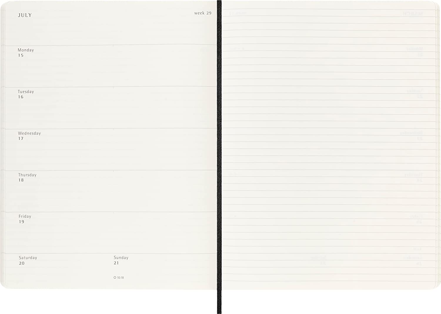 Agenda 2023-2024 - 18-Month Weekly Planner - Extra Large, Soft Cover - Black | Moleskine - 2 | YEO