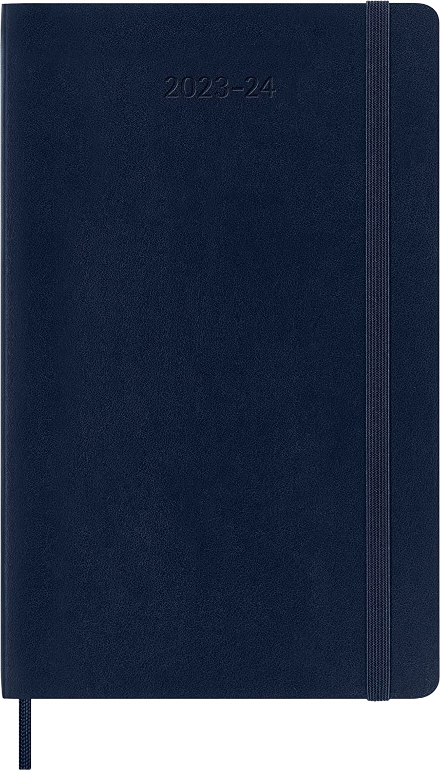 Agenda 2023-2024 - 18-Month Weekly Planner - Large, Soft Cover - Sapphire Blue | Moleskine