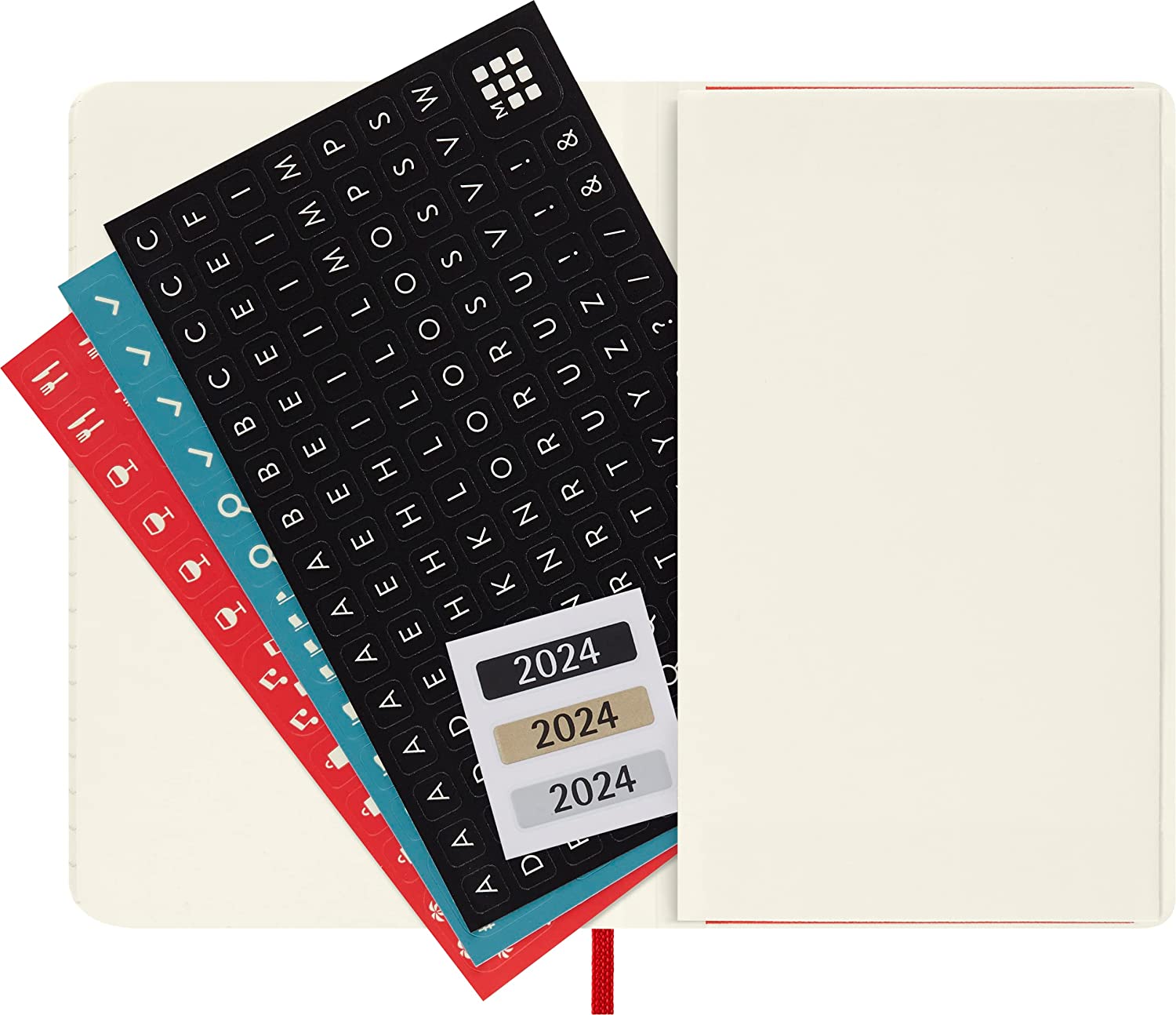 Agenda 2023-2024 - 18-Month Weekly Planner - Pocket, Soft Cover - Scarlet Red | Moleskine - 4 | YEO