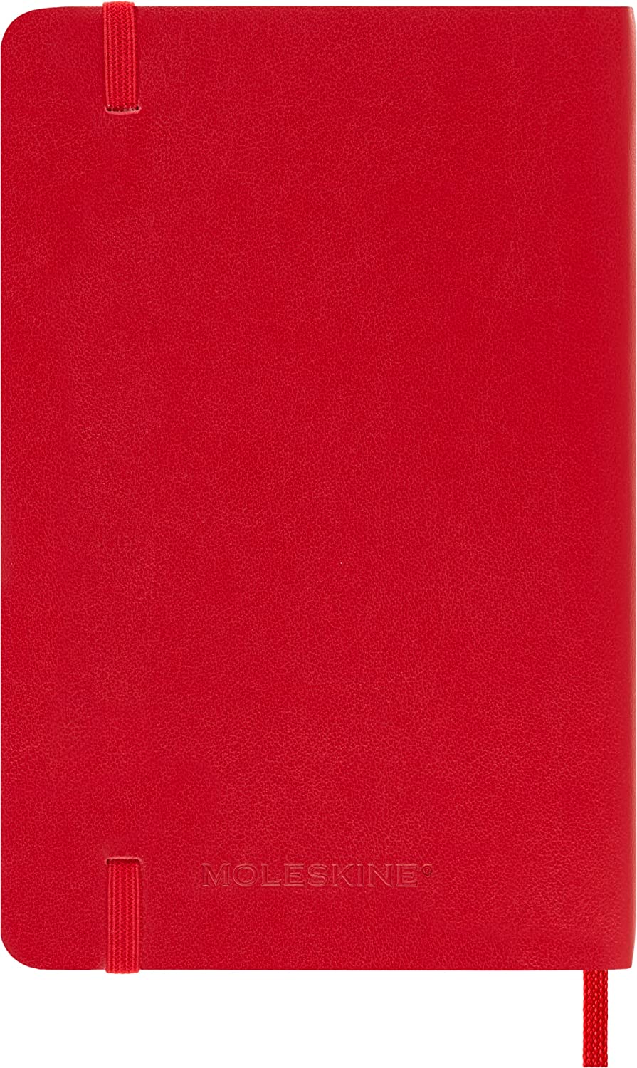 Agenda 2023-2024 - 18-Month Weekly Planner - Pocket, Soft Cover - Scarlet Red | Moleskine - 5 | YEO