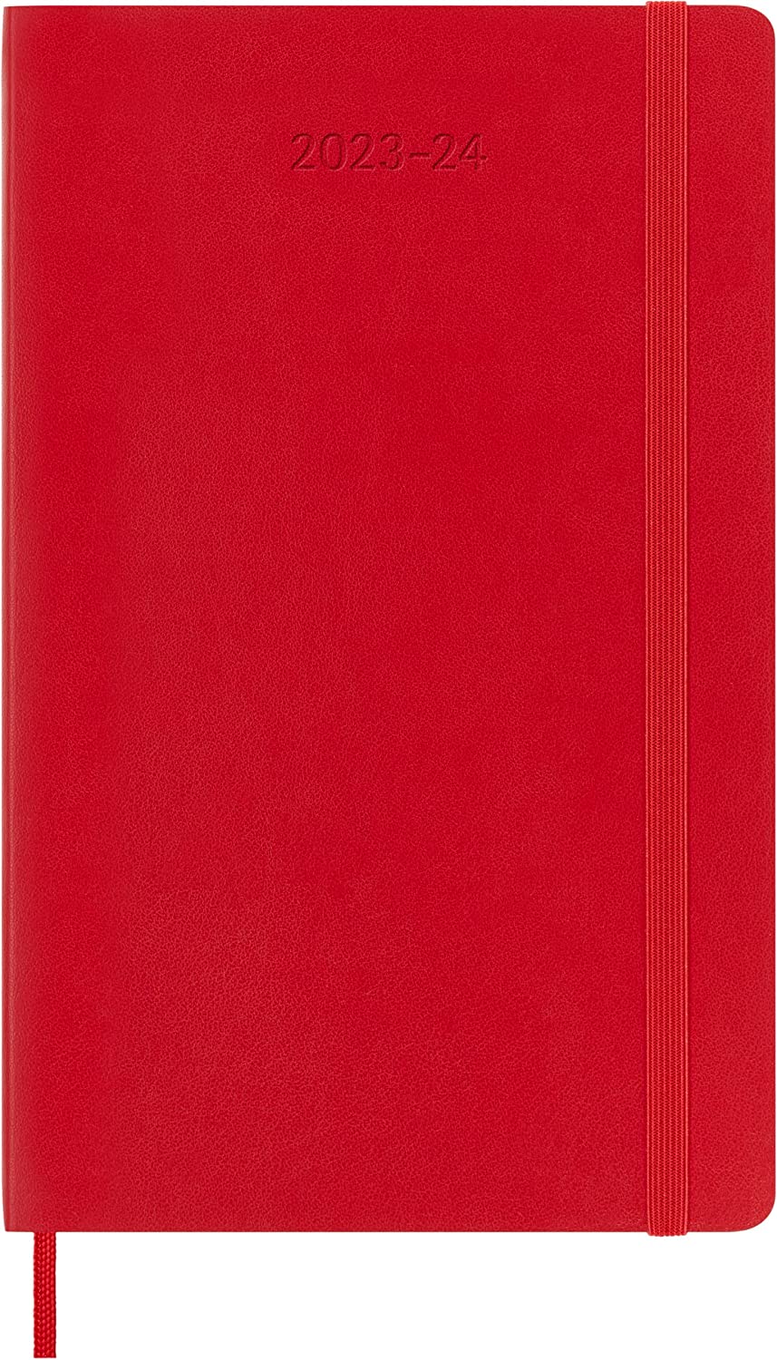 Agenda 2023-2024 - 18-Month Weekly Planner - Large, Soft Cover - Scarlet Red | Moleskine