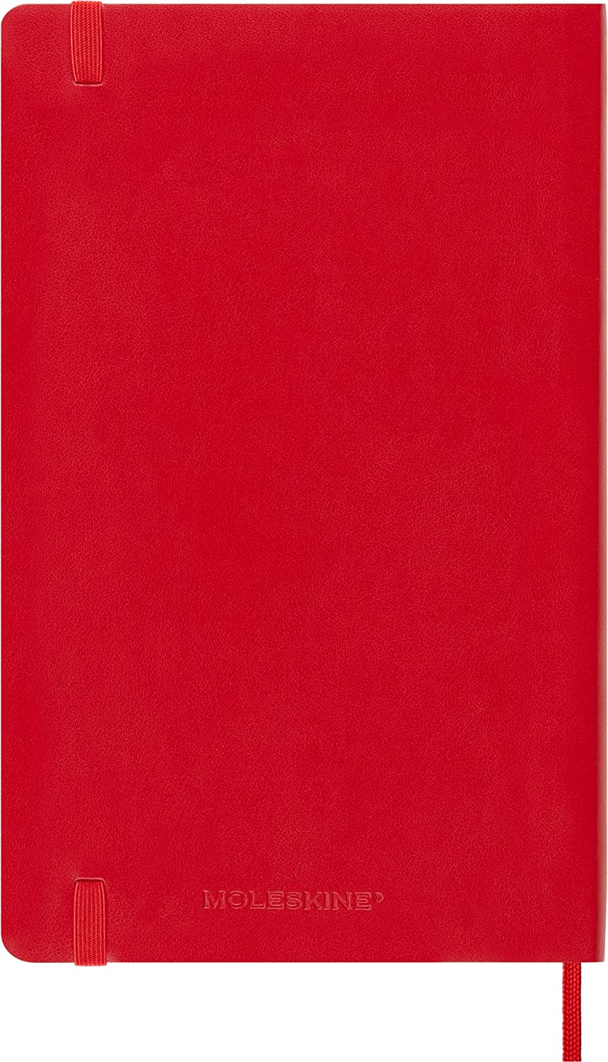 Agenda 2023-2024 - 18-Month Weekly Planner - Large, Soft Cover - Scarlet Red | Moleskine - 5 | YEO