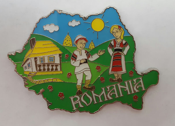 Magnet de frigider din metal - Romania | Magnetella