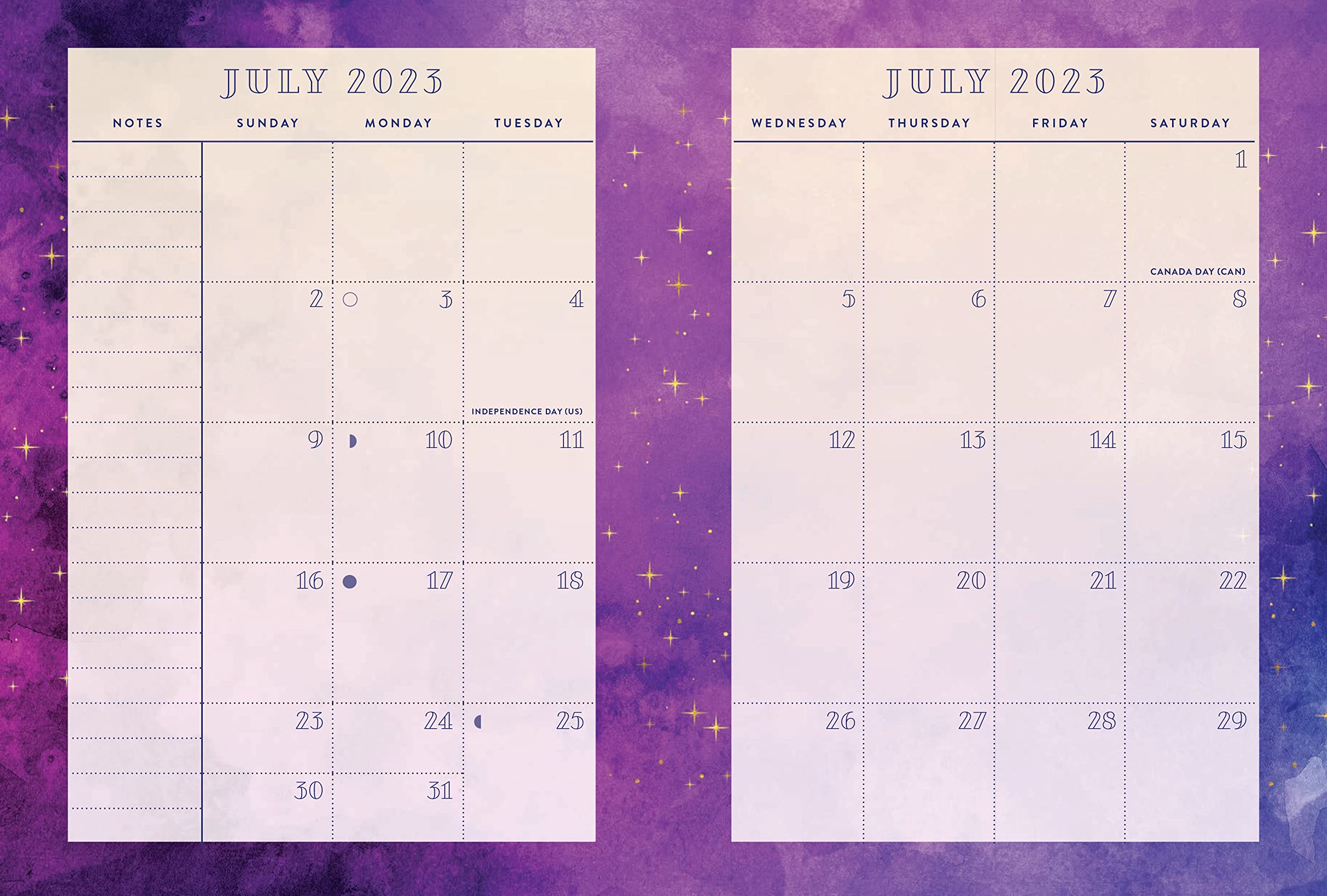 Guided by Tarot - 2024 Weekly Planner July 2023 - December 2024 | Rock Point - 1 | YEO