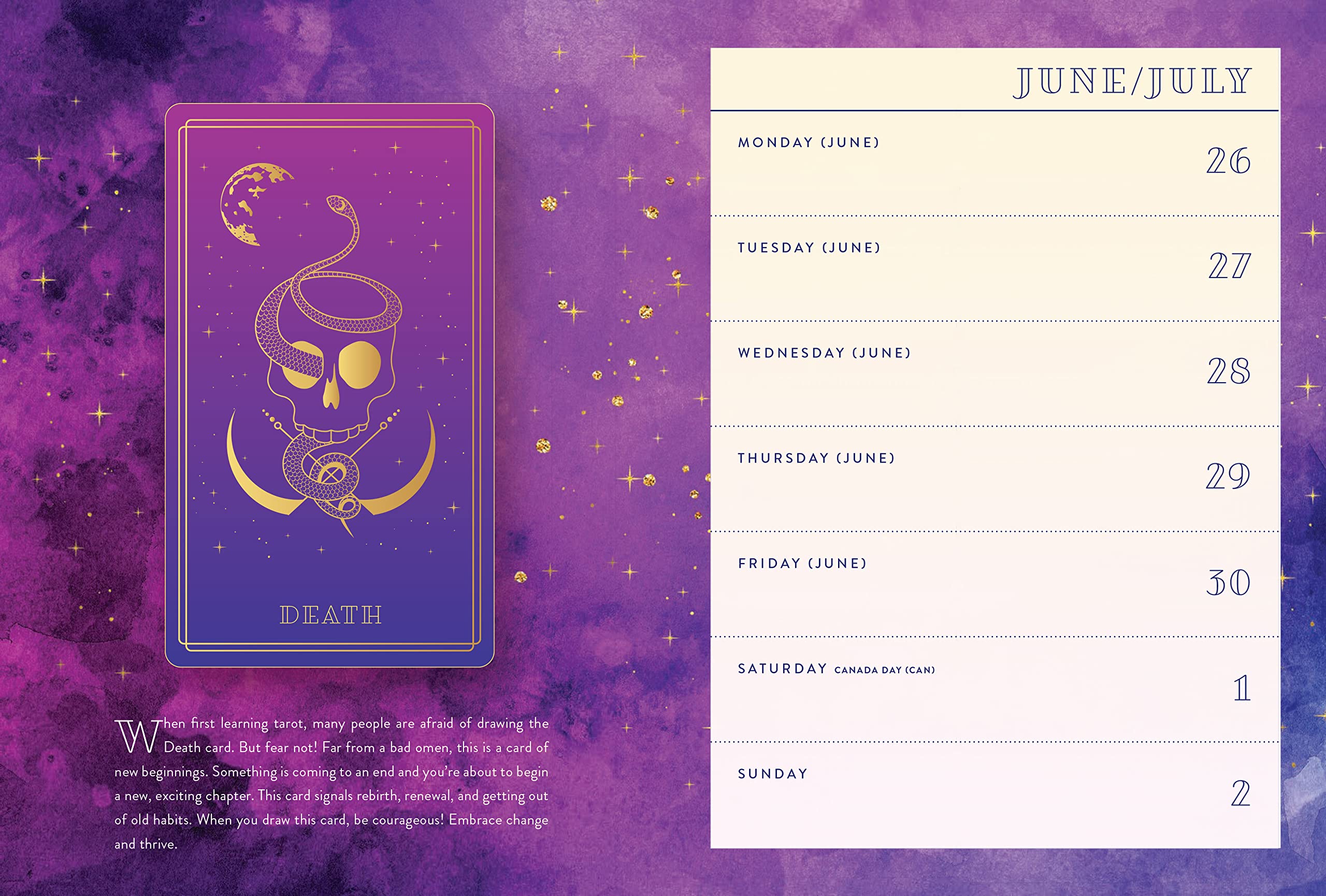 Guided by Tarot - 2024 Weekly Planner July 2023 - December 2024 | Rock Point - 2 | YEO