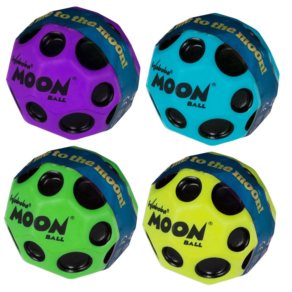 Minge Hiperelastica - WABOBA Moon Ball, Unicolor cu pete negre 4 modele | Waboba