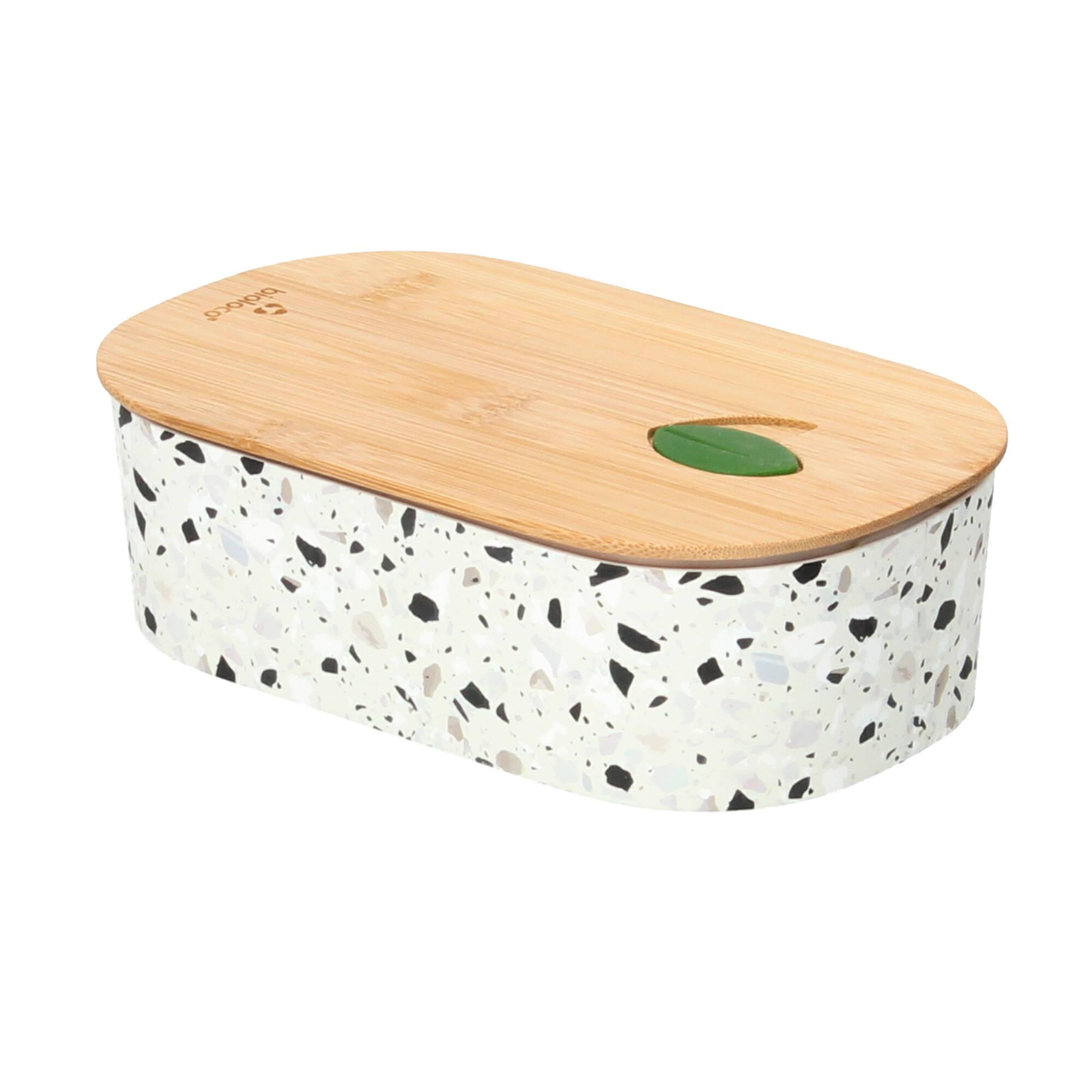 Cutie pentru pranz - Bioloco Plant - Oval Natural Terrazzo | Chic mic