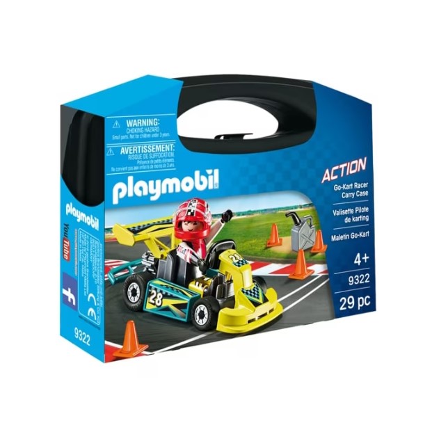 Set de joaca - Action - Go-Kart Racer Carry Case (9322) | Playmobil