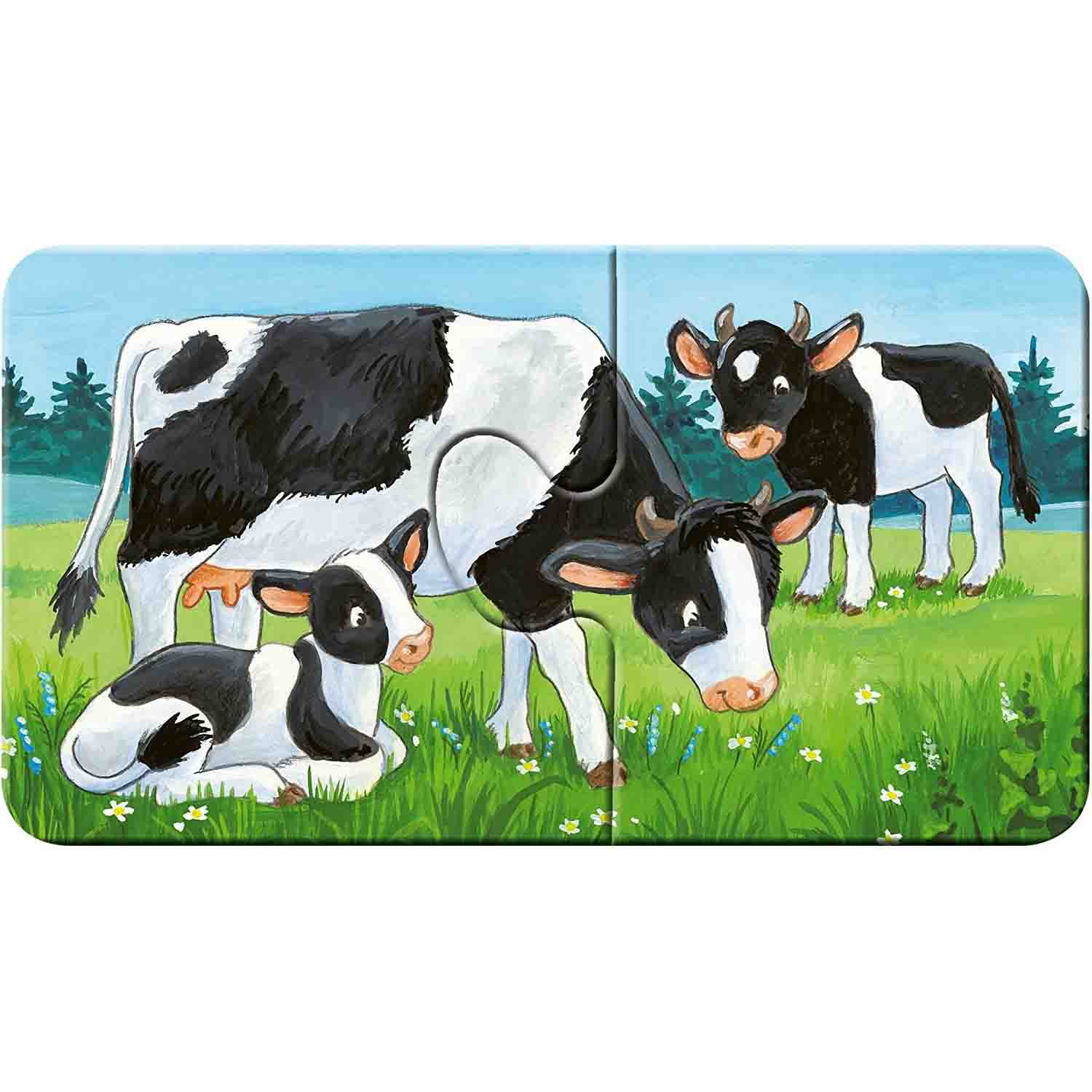 Puzzle 9x2 piese - Farm Animals | Ravensburger
