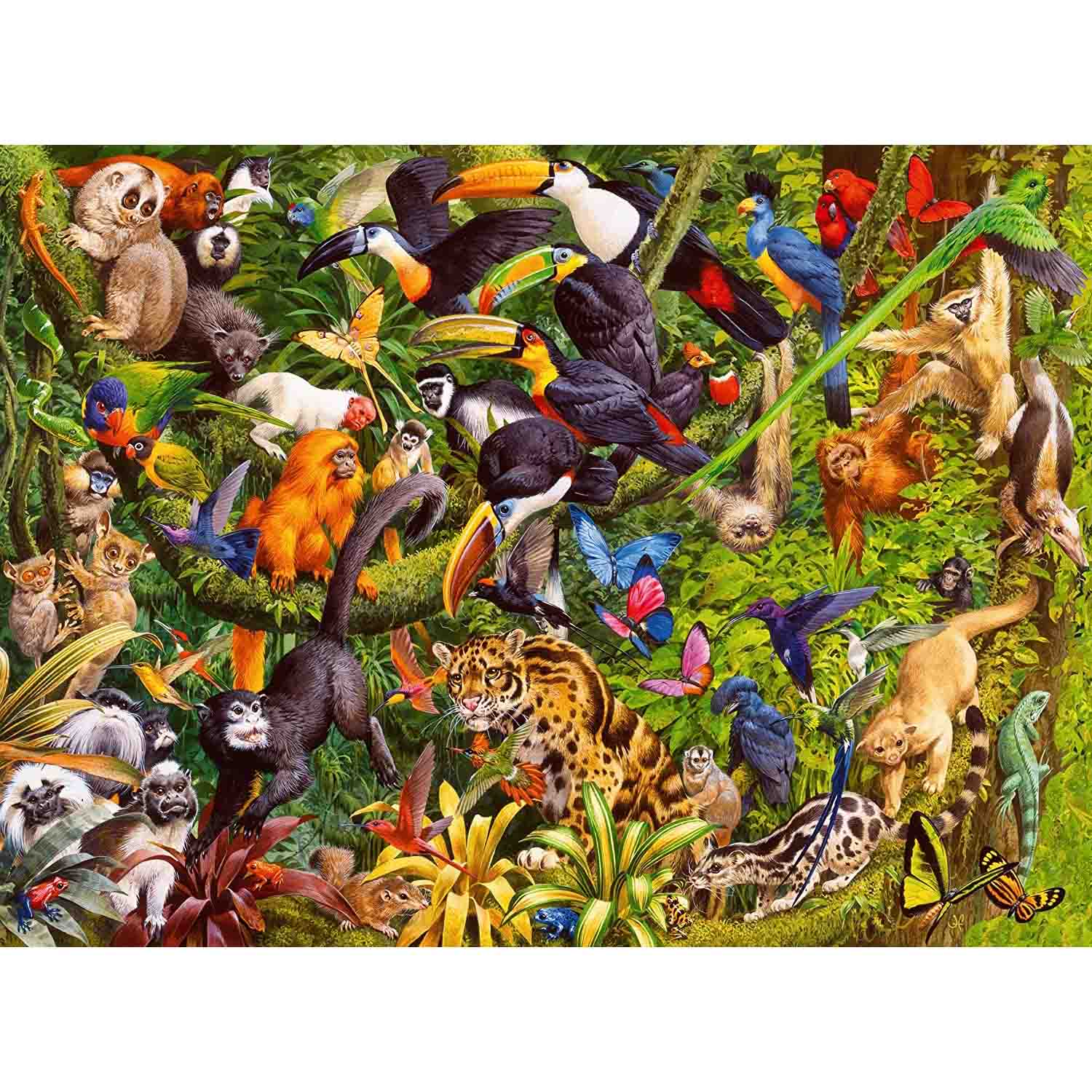 Puzzle 200 piese - XXL - Tropical Rainforest | Ravensburger - 1