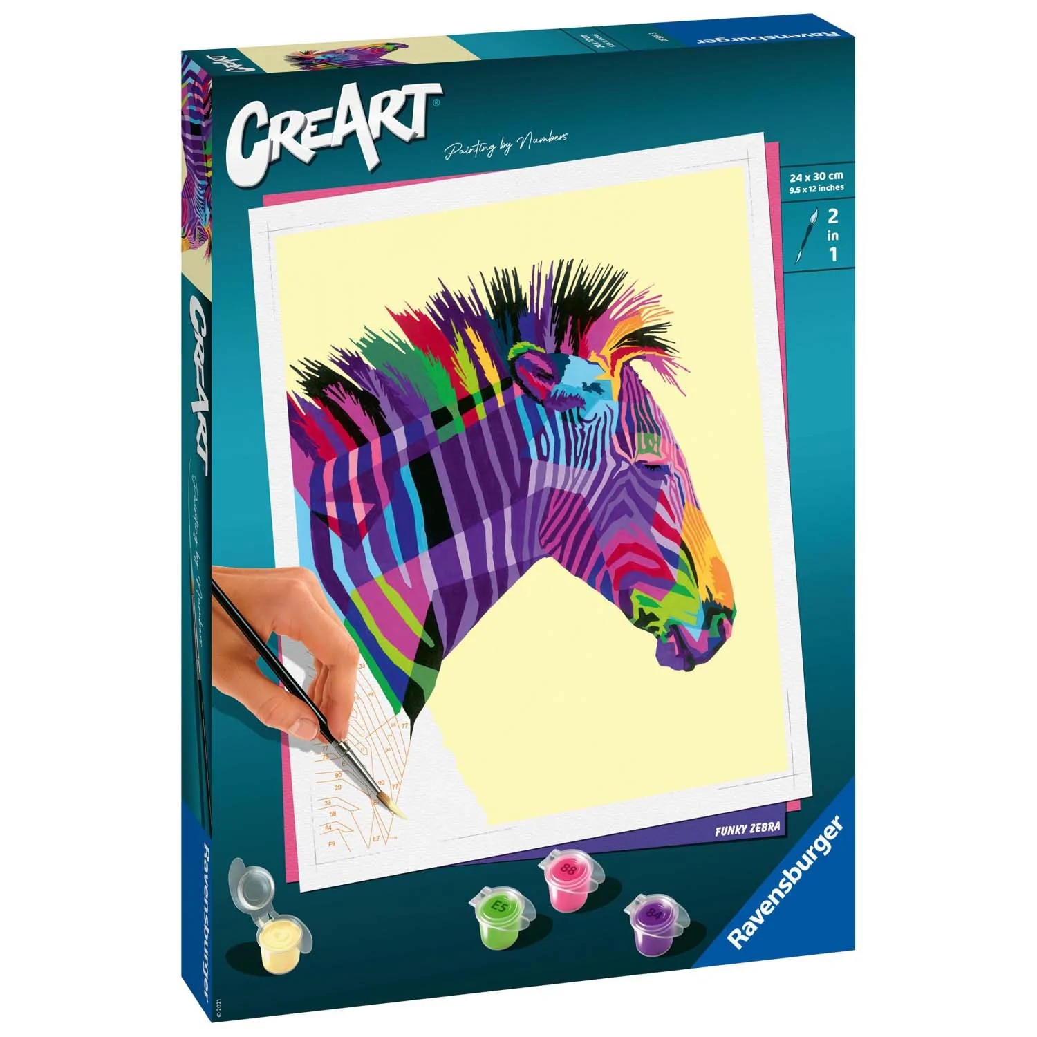 Pictura pe numere - Creart - Zebra | Ravensburger