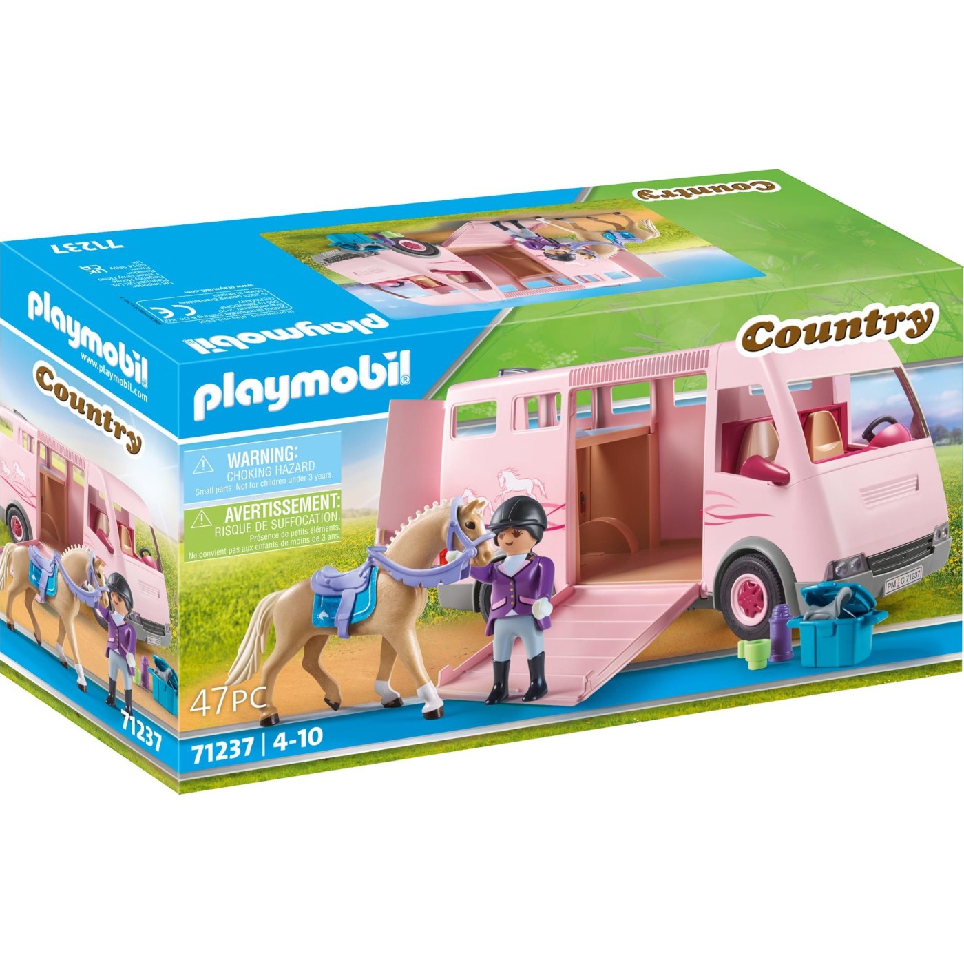 Set de joaca - Country - Masina transportoare de cai | Playmobil