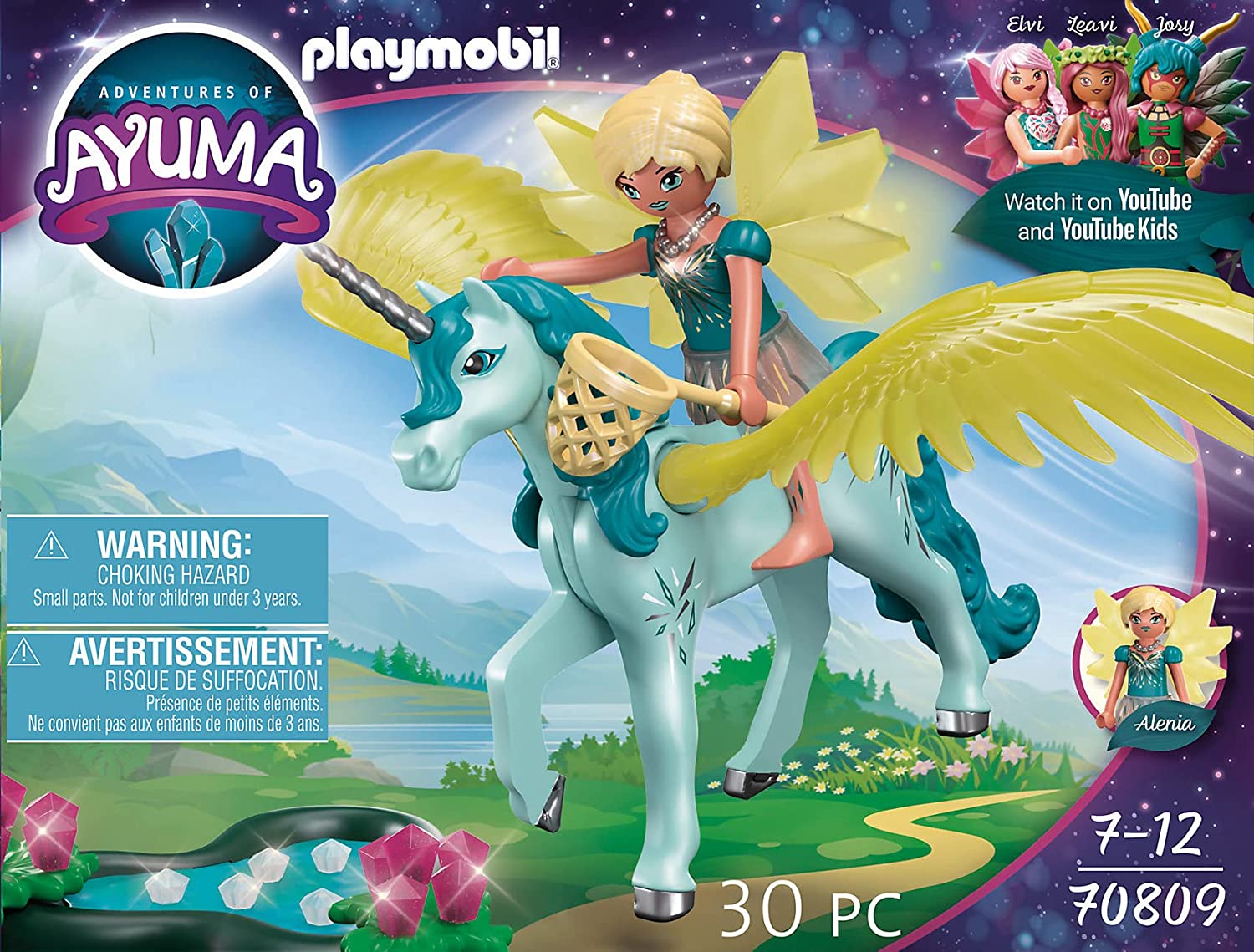 Set de joaca - Adventures of Ayuma - Crystal Fairy with Unicorn (70809) | Playmobil