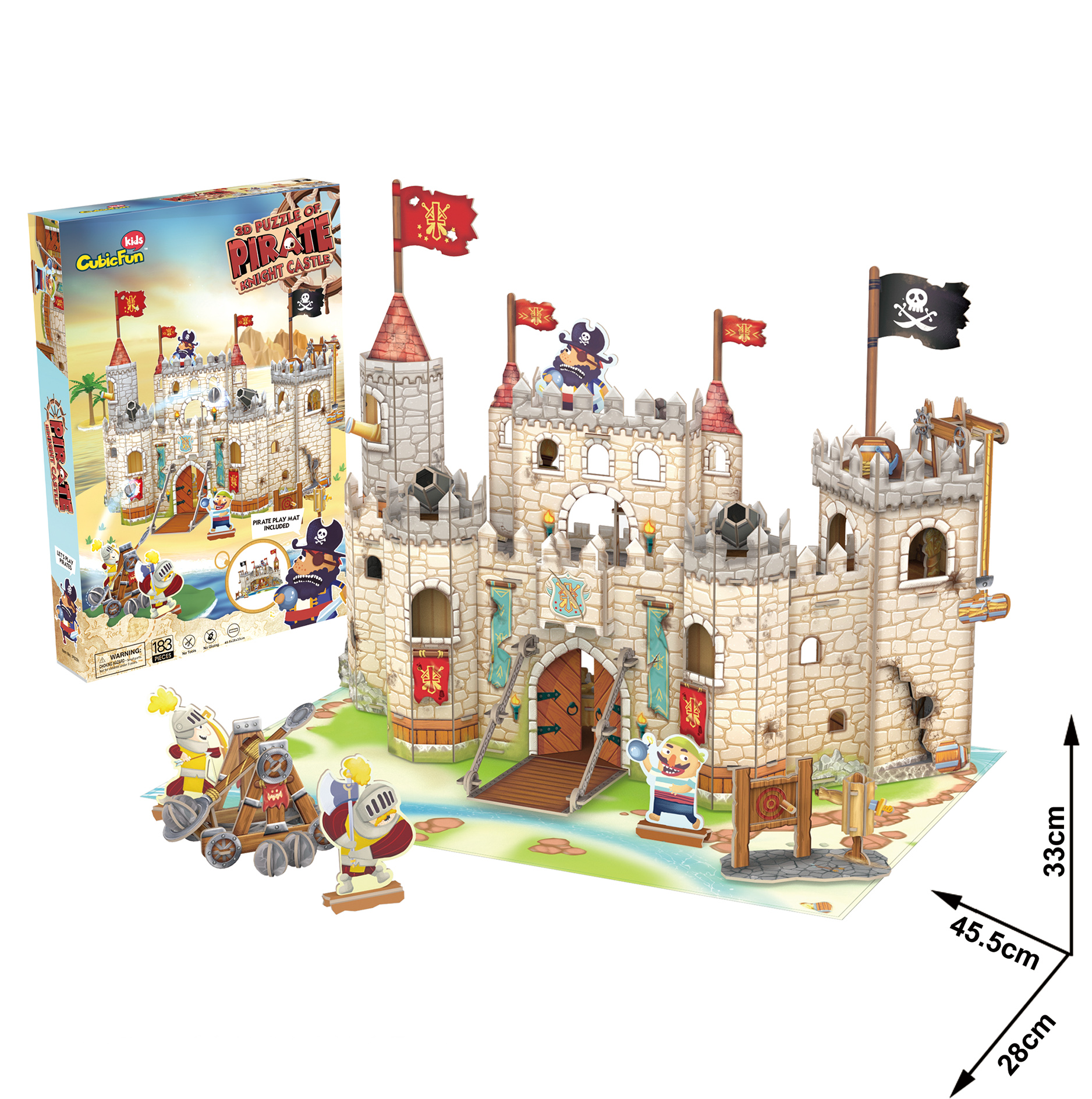 Puzzle 3D - CubicFun Kids - Pirate Knight Castle | CubicFun - 2