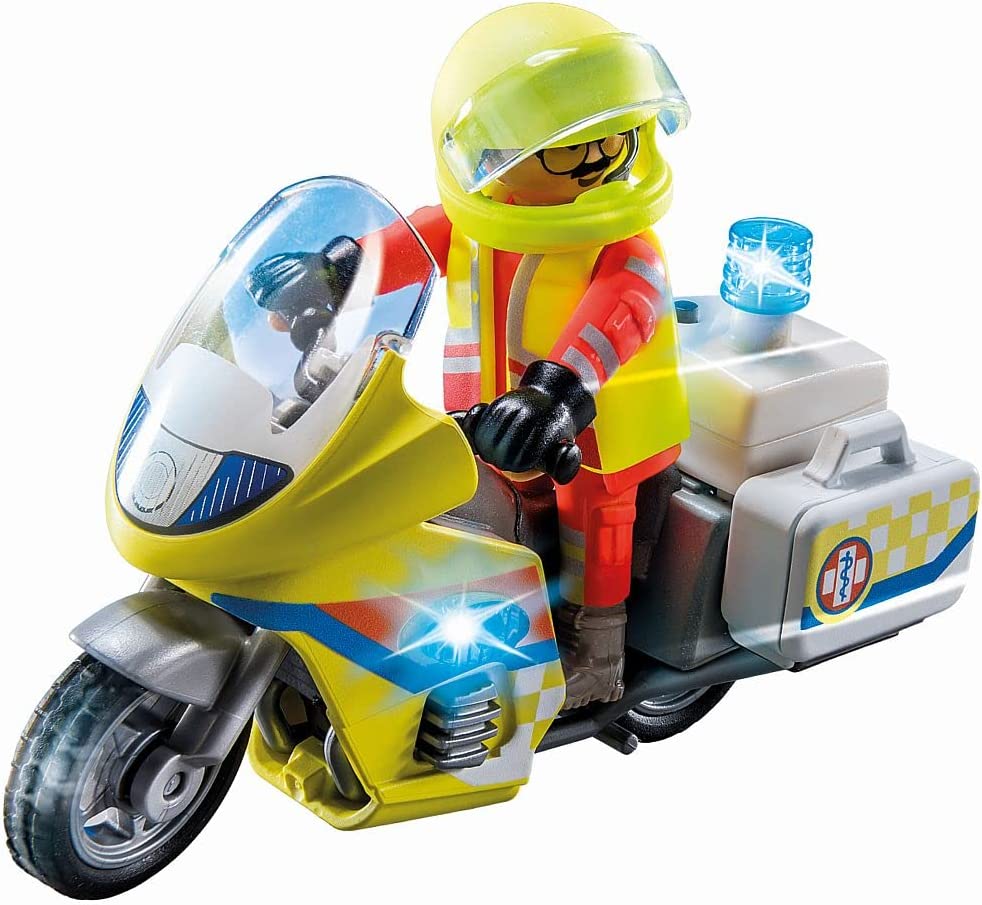 Set de joaca - City Life - Motocicleta de interventii cu lumini | Playmobil - 2