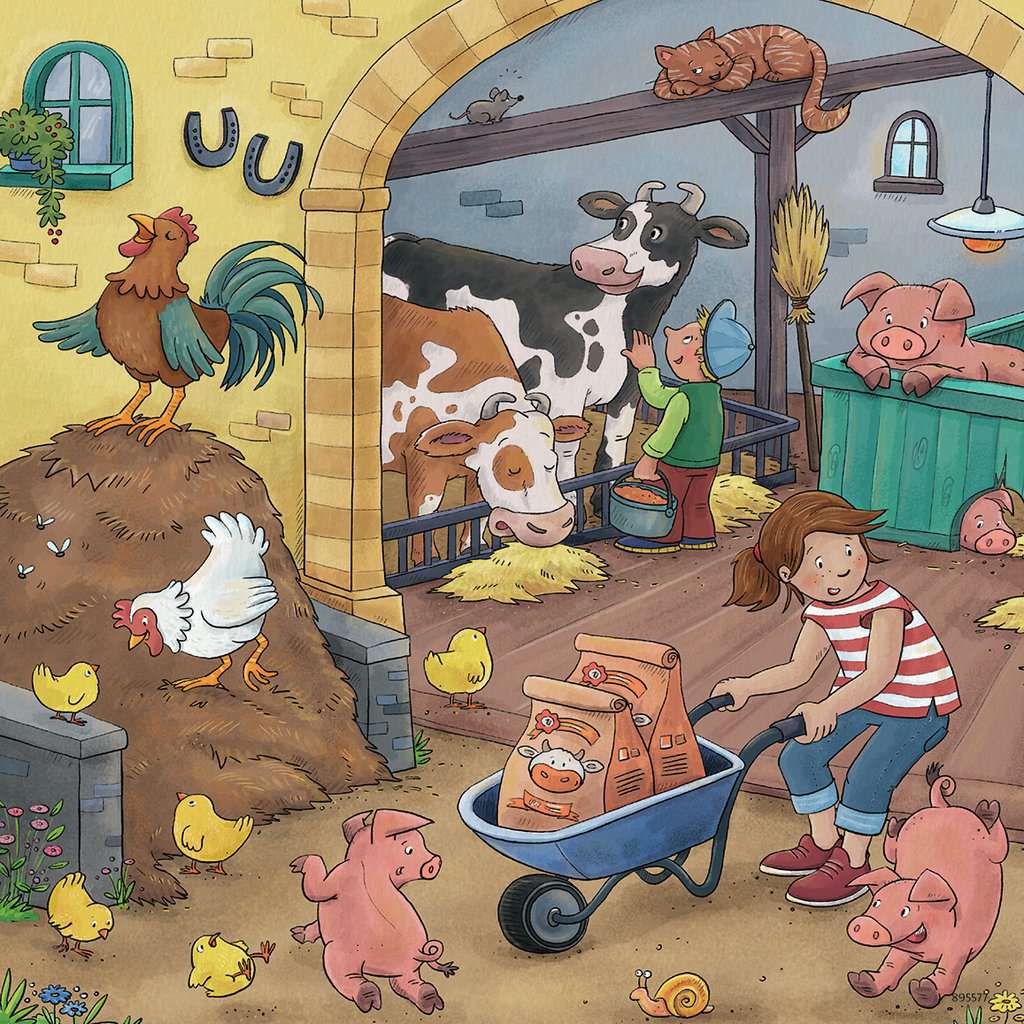 Puzzle 3x49 piese - Farm | Ravensburger - 1 | YEO