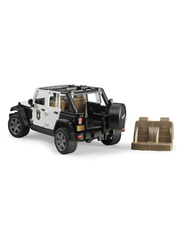 Masina - Jeep Wrangler Unlimited Rubicon de politie cu sirena si figurina | Bruder - 3