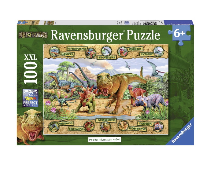 Puzzle clasic - Dinozauri - 100 piese | Ravensburger