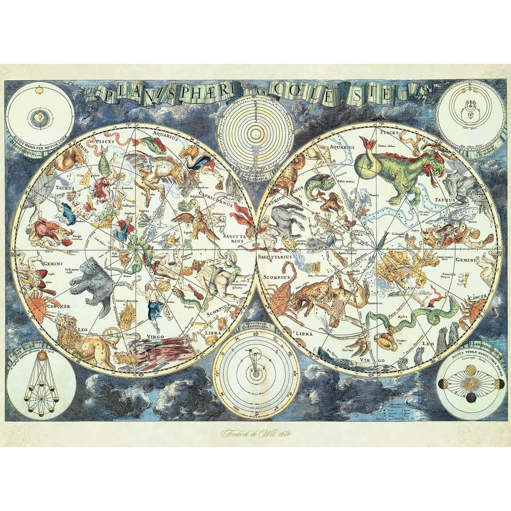 Puzzle 1500 piese - World Map of Fantastic Beasts | Ravensburger - 1