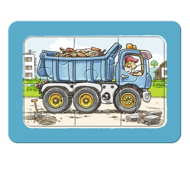 Puzzle clasic - Excavator, tractor si basculanta - 18 piese | Ravensburger - 1 | YEO