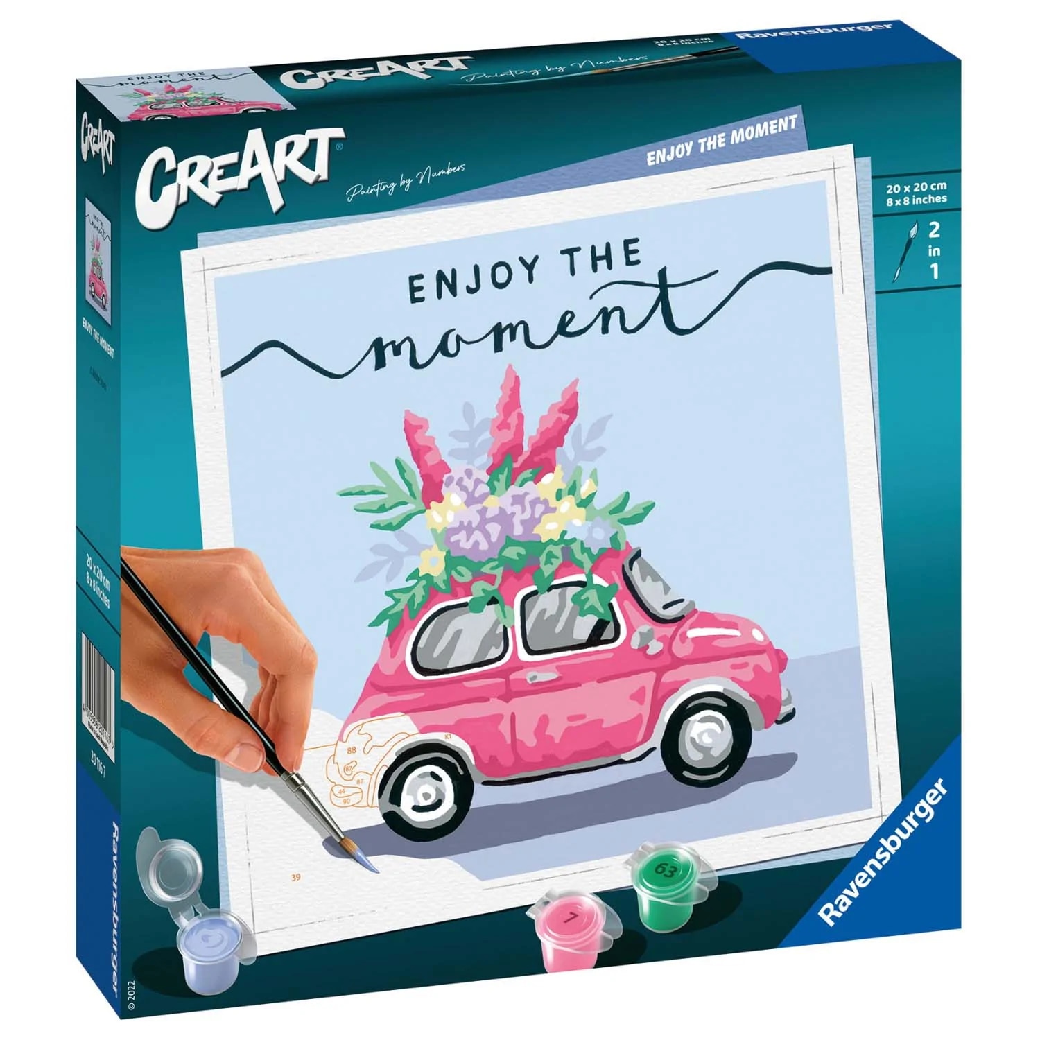 Set pictura pe numere - Creart - Masina cu flori | Ravensburger