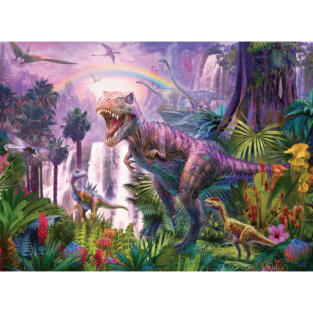 Puzzle 200 piese - XXL - King of the Dinosaurs | Ravensburger - 1