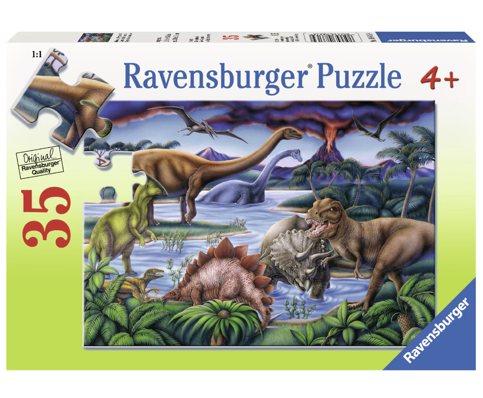 Puzzle 35 piese - Dinosaur Playground | Ravensburger - 1 | YEO