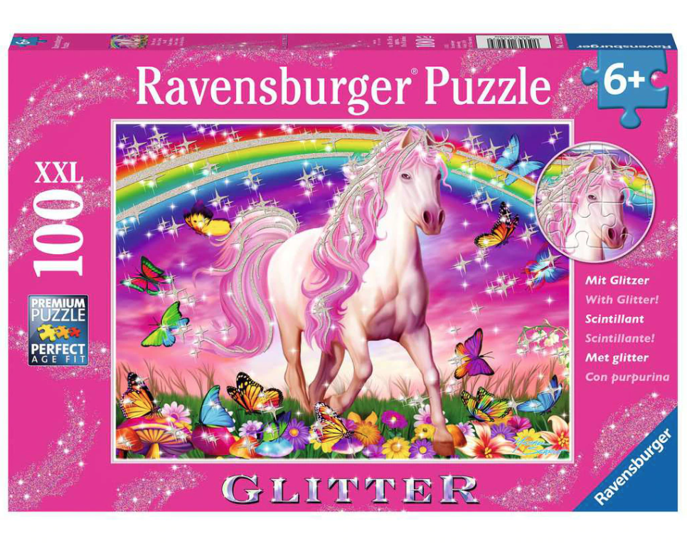 Puzzle 100 piese - XXL - Horse Dreams Glitter | Ravensburger - 2 | YEO