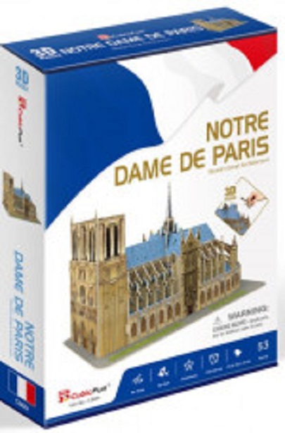 Puzzle 3D, 53 piese - Notre Dame | CubicFun