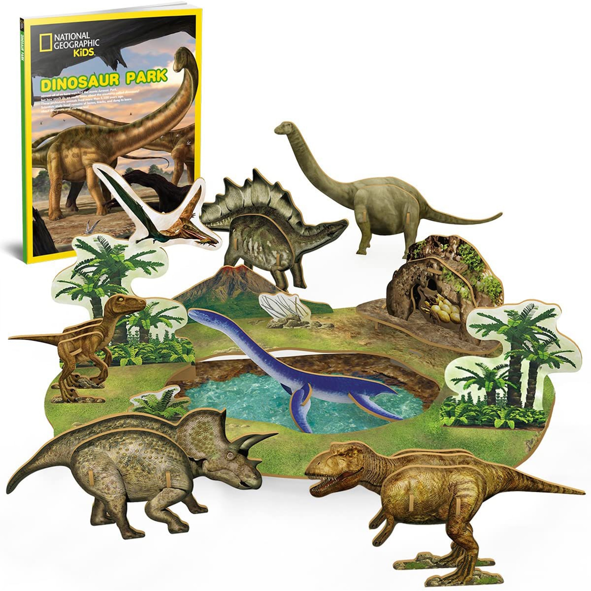 Puzzle 3D - National Geographic Kids - Dinosaur Park | CubicFun