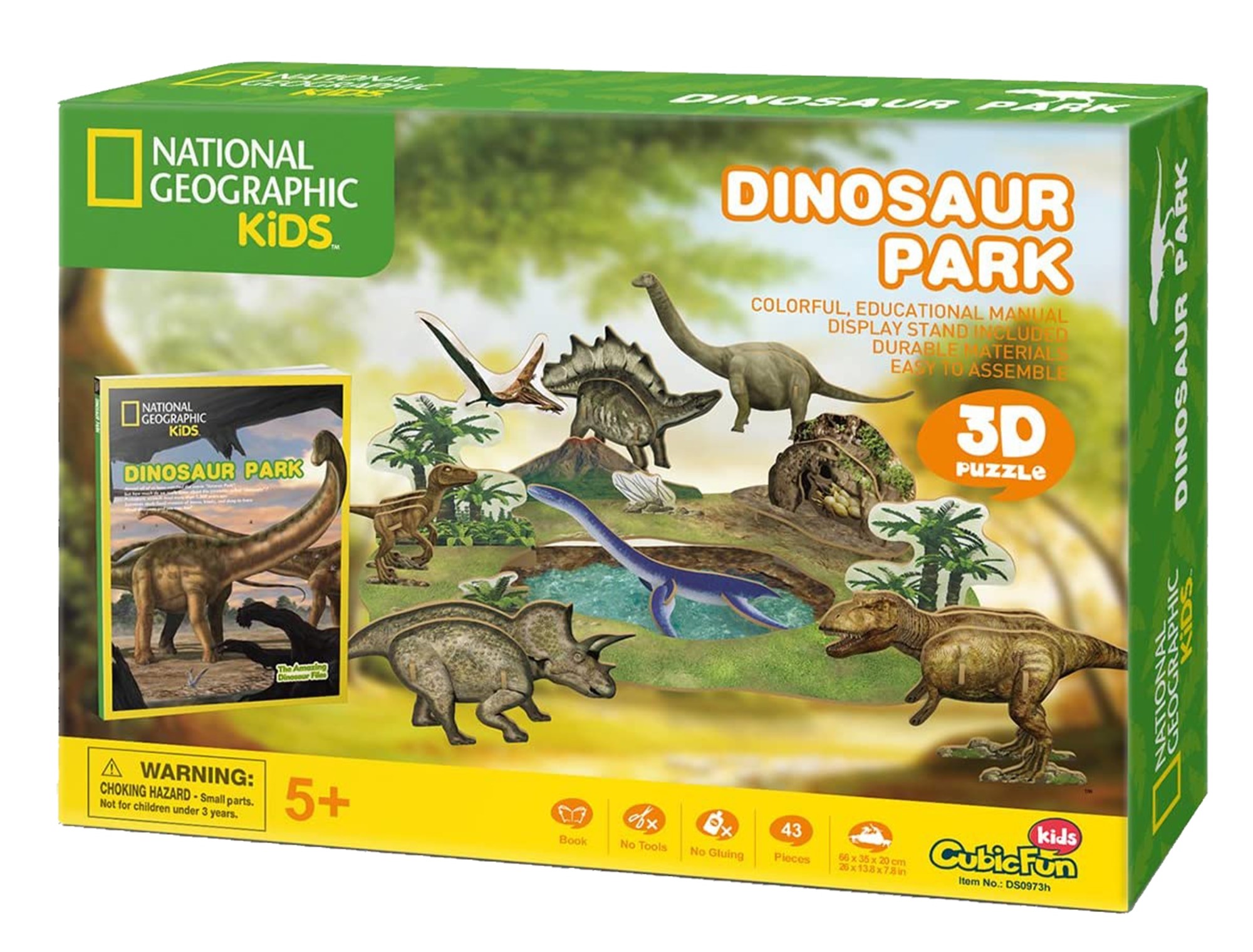 Puzzle 3D - National Geographic Kids - Dinosaur Park | CubicFun