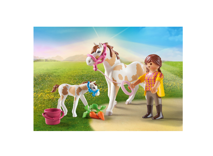 Set de joaca - Country - Cal cu manz | Playmobil - 1 | YEO