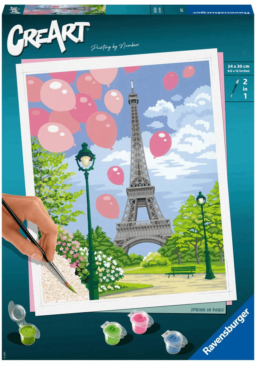 Set pictura pe numere - Creart - Paris | Ravensburger - 2 | YEO