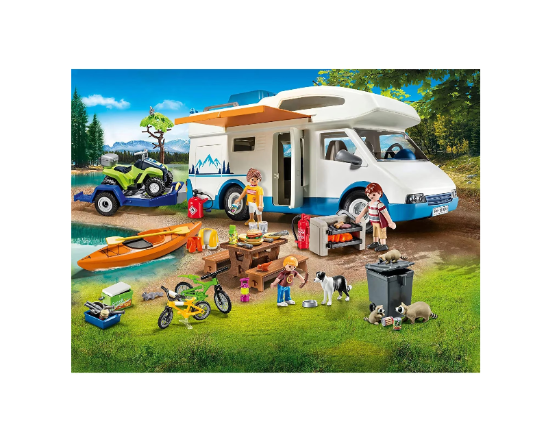 Set joaca - Family Fun - Camping cu rulota | Playmobil