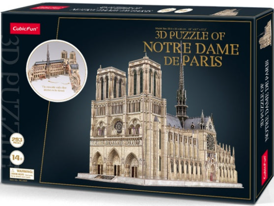 Puzzle 3D - Notre Dame - 293 piese | CubicFun