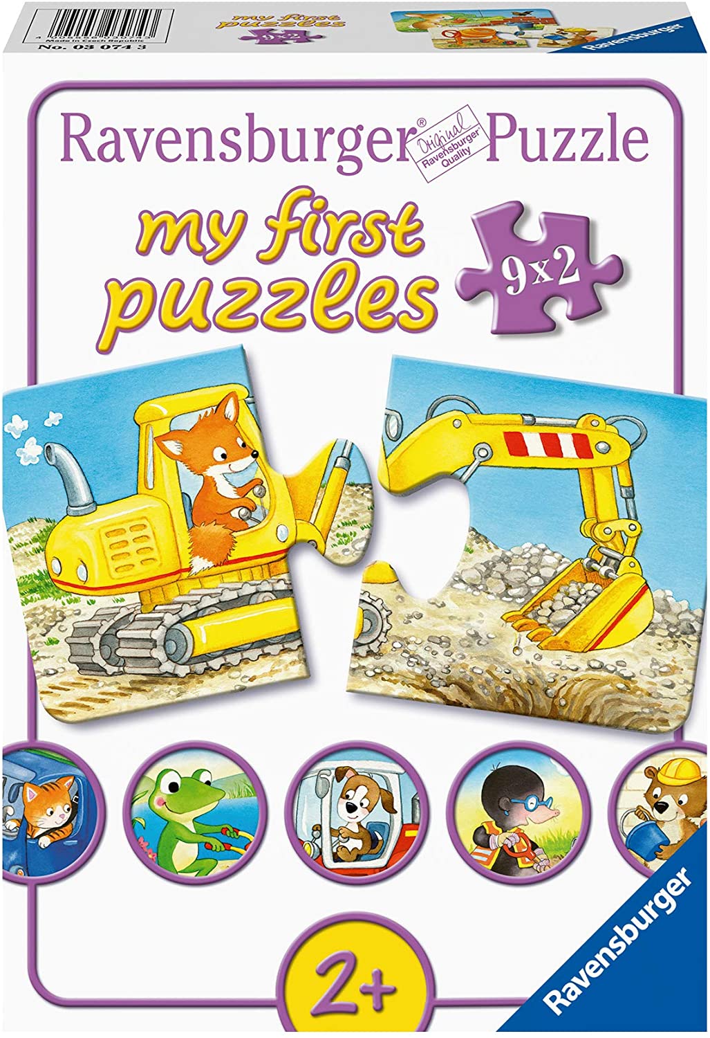 Puzzle 9x2 piese - Animals at the Job | Ravensburger