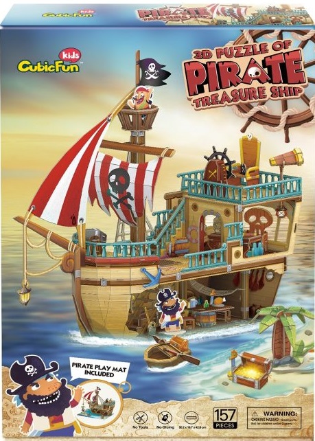 Puzzle 3D,157 piese - Nava Comorilor | CubicFun - 1