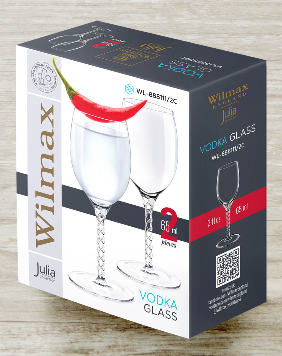 Set 2 pahare cu picior - Vodka-Liqueur | Wilmax