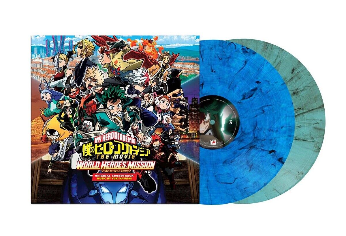 My Hero Academia: World Heroes\' Mission - Soundtrack (Blue/Electric Smoke Vinyl) | Yuki Hayashi